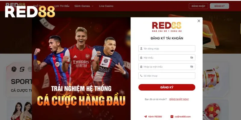 Hướng dẫn đăng ký trở thành đại lý nhà cái RED88 chi tiết